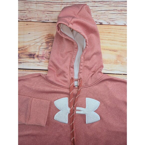 Under Armour ColdGear Loose Fit Hoodie Medium Rose Pink - Picture 4 of 7